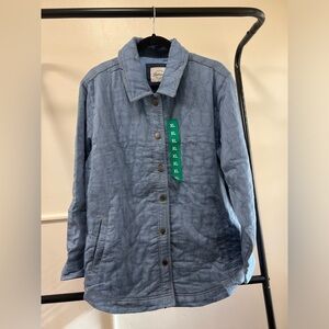 Jachs Girlfriend light quilted jacket in light blue. Size XL.